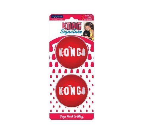 Игрушка для собак Kong Signature Ball S 2 шт. 41601 фото