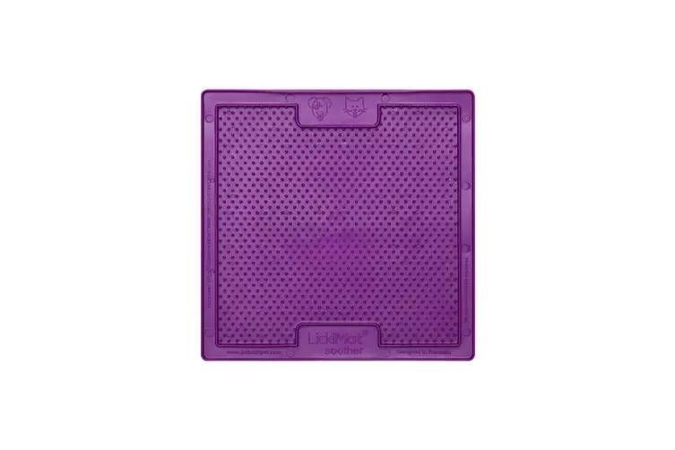 Лизальний килимок антистрес для котів LickiMat Soother Purple Cat, м'яка основа 27781 фото