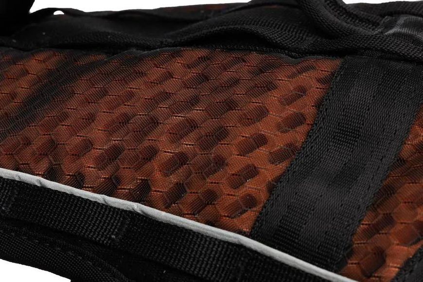 Подовжена шлейка для собак Rock harness long Non-stop dogwear Чорний/Помаранчевий M 40703 фото
