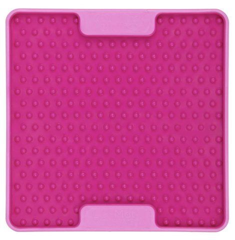 Лизательный коврик антистресс для маленьких собак собак LickiMat Mini Tuff Soother Pink, тверда основа 30326 фото