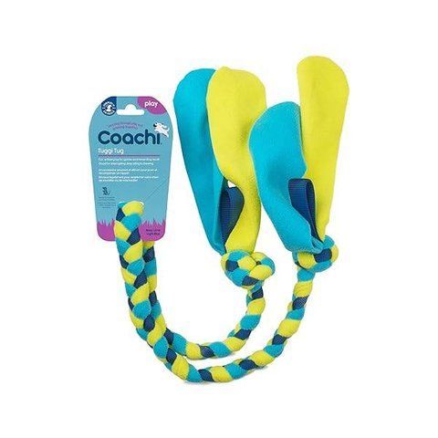 Игрушка для перетяжек для собак Coachi Tuggi Tug Синий с зеленым и голубым 41529 фото