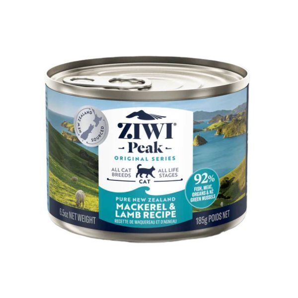 Полнорационный влажный корм для котов Ziwi Peak Original Series Скумбрия и ягнятина 185 г 42178 фото