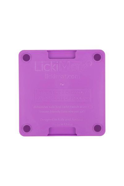 Лизательный коврик антистресс для маленьких собак собак LickiMat Mini Tuff Soother Purple, тверда основа 30327 фото