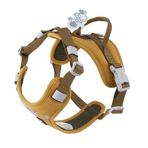 Шлейка смягченная для собак Hurtta Weekend Warrior Harness II ECO Темно-желтый 55-70 42127 фото