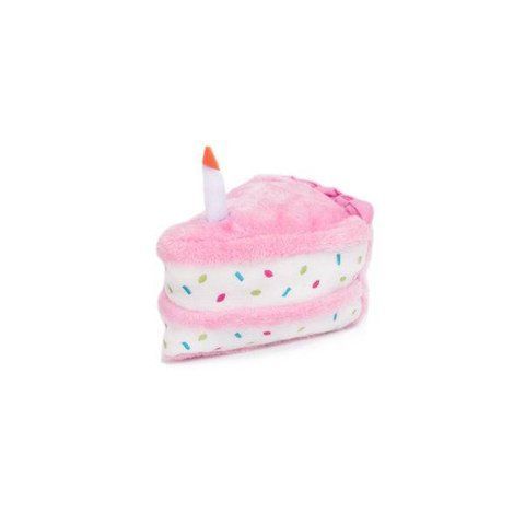 Мягкая игрушка для собак торт на День рождения ZippyPaws Birthday Cake Pink с пищалкой 28465 фото