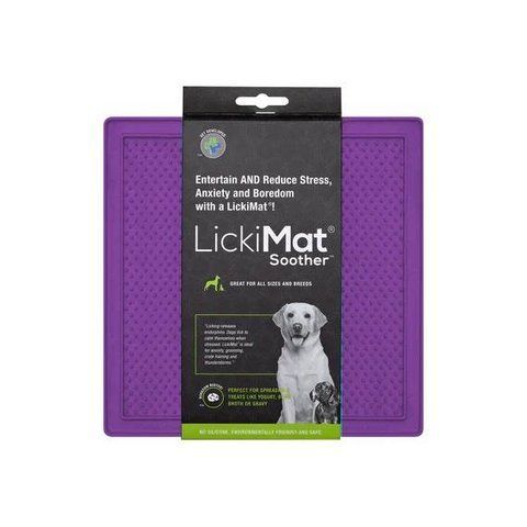 Лизательный коврик антистресс для собак LickiMat Soother Purple, мягкая основа 27721 фото