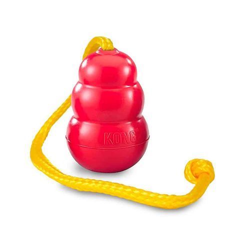 Игрушка для собак Kong Kong Classic W/Rope Красный L 45405 фото