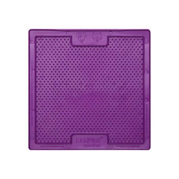 Лизальний килимок антистрес для собак LickiMat Soother Purple мʼяка основа 27721 фото