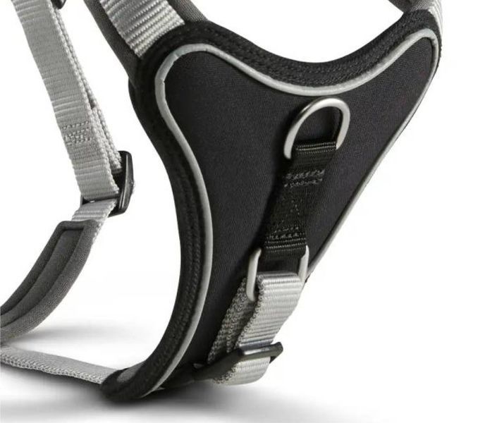 Шлейка для собак пом'якшена Wolters Professional Comfort 4 60-70 см / 30 мм Сріблястий 29751 фото