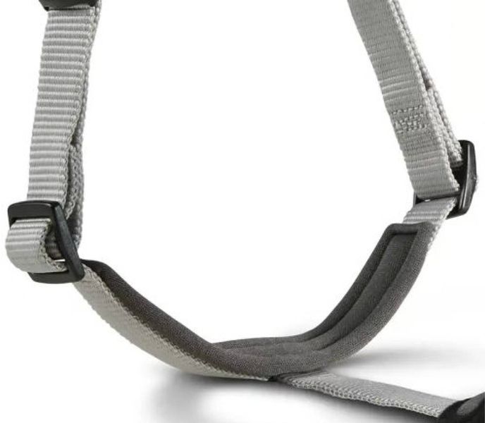 Шлейка для собак пом'якшена Wolters Professional Comfort 4 60-70 см / 30 мм Сріблястий 29751 фото