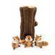 М'яка іграшка для собак колода з бурундуками ZippyPaws Zippy Burrow Log with 3 chipmunks з пищалкою 28484 фото 2