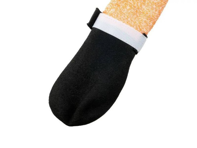 Високі черевики для собак Protector bootie high Non-stop dogwear Чорний/Помаранчевий L 4 Шт. 40355 фото