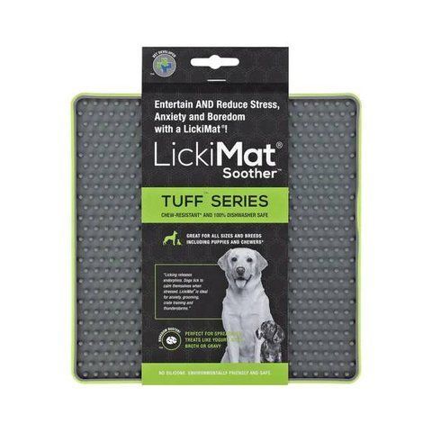 Лизательный коврик антистресс для собак LickiMat Soother Tuff Green, тверда основа 27733 фото