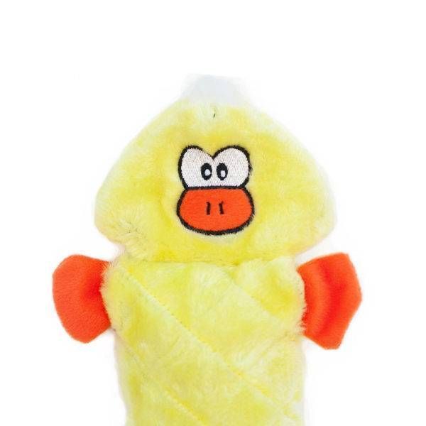 М'яка іграшка для собак качка ZippyPaws Jigglerz Duck з пищалкою 28490 фото