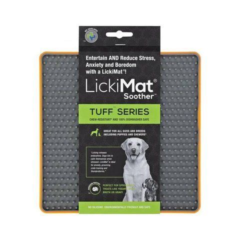 Лизательный коврик антистресс для собак LickiMat Soother Tuff Orange, тверда основа 27734 фото