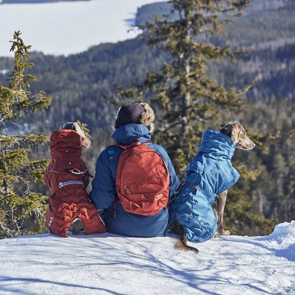 Теплая куртка для собак Hurtta Extreme Warmer III ECO Синий 35 33383 фото
