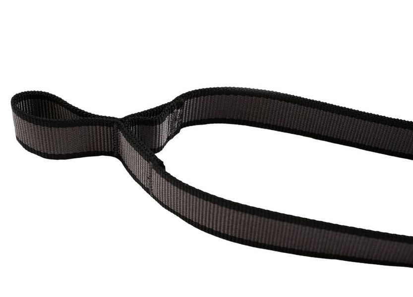 Повідець-спарка для собак Touring double Non-stop dogwear Чорний/Сірий S 50 см/13 мм 41381 фото