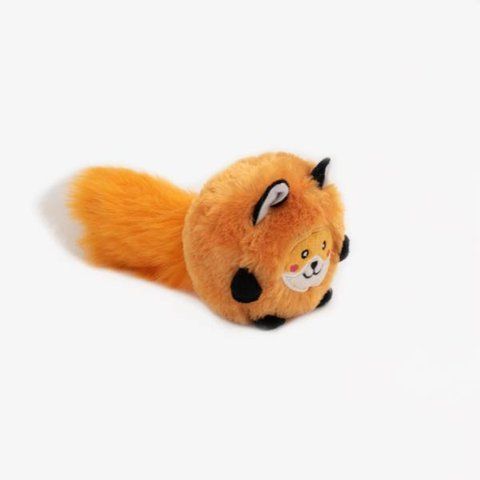 Мягкая игрушка для собак лисица ZippyPaws Bushy Throw Fox с пищалкой 28494 фото