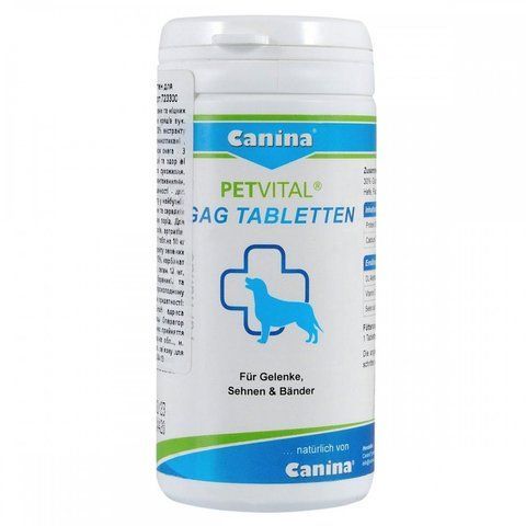 Мінеральний комплекс Canina Petvital GAG для собак для суглобів і тканин глюкозамін з екстрактом мідій 90 г 90 табл. 1111111979 фото