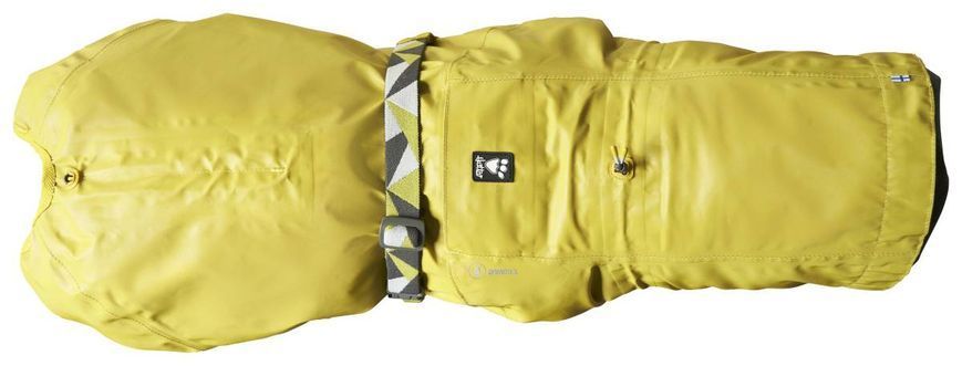 Рефлекторний дощовик для собак Hurtta Mudventure Reflective Coat 60 Жовтий 31409 фото
