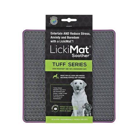 Лизательный коврик антистресс для собак LickiMat Soother Tuff Purple, тверда основа 27735 фото