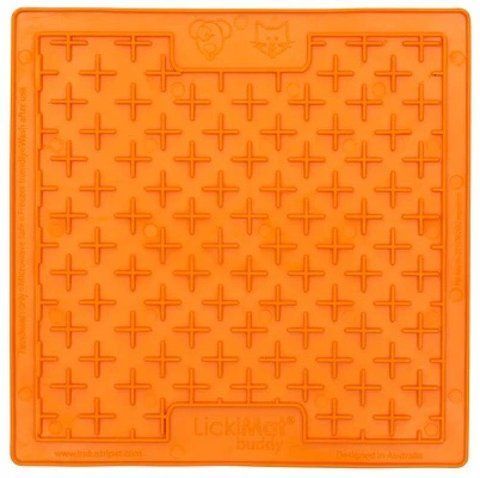 Лизательный коврик антистресс для собак LickiMat Buddy Orange, мягкая основа 27724 фото