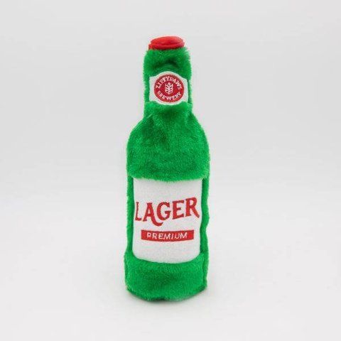 Мягкая игрушка для собак бутылка лагер ZippyPaws Happy Hour Crusherz Lager с пищалкой 28452 фото