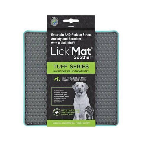 Лизательный коврик антистресс для собак LickiMat Soother Tuff Turquoise, тверда основа 27737 фото