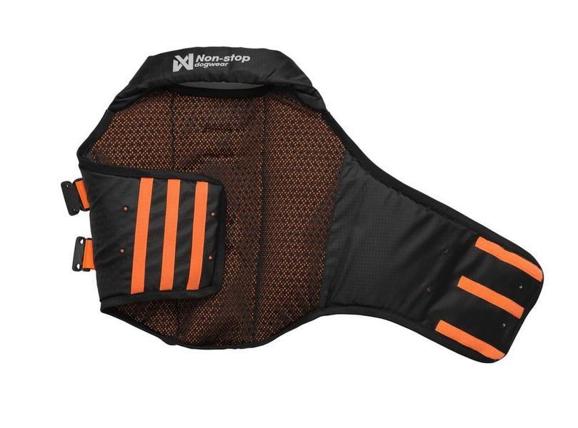 Рятувальний жилет для собак Protector life jacket Non-stop dogwear Чорний/Помаранчевий 6 40510 фото
