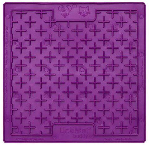 Лизательный коврик антистресс для собак LickiMat Buddy Purple, мягкая основа 27726 фото