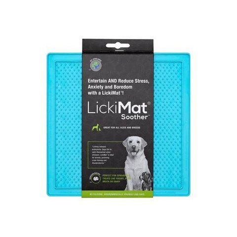 Лизательный коврик антистресс для собак LickiMat Soother Turquoise, мягкая основа 27722 фото