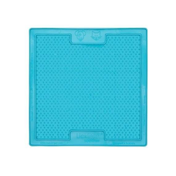 Лизальний килимок антистрес для собак LickiMat Soother Turquoise мʼяка основа 27722 фото