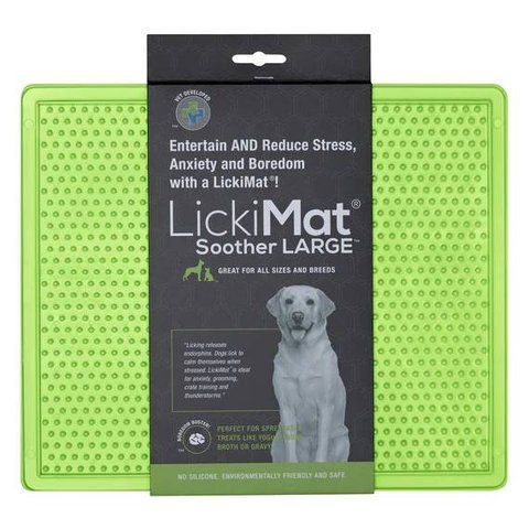 Лизательный коврик антистресс для собак LickiMat Soother XL Green, мягкая основа 27756 фото
