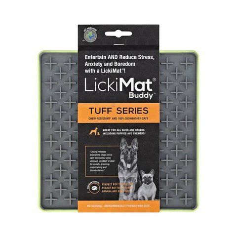 Лизательный коврик антистресс для собак LickiMat Buddy Tuff Green, тверда основа 27738 фото