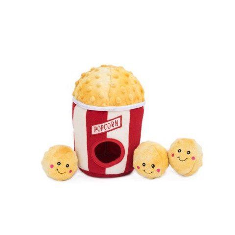 Мягкая игрушка для собак ведро для попкорна ZippyPaws Zippy Burrow Popcorn Bucket с пищалкой 28479 фото