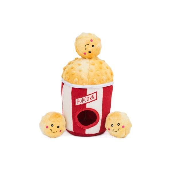 М'яка іграшка відро для попкорну ZippyPaws Zippy Burrow Popcorn Bucket з пискавкою 28479 фото