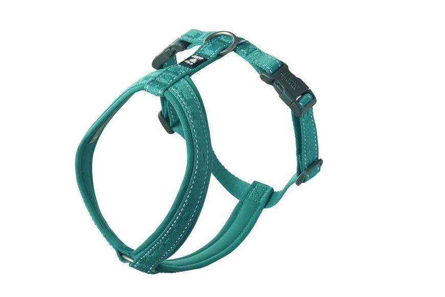 Анатомічна шлейка для собак Hurtta Casual Y-harness 90-100 Бірюзовий 31669 фото
