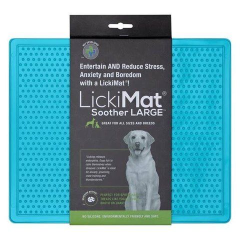 Лизательный коврик антистресс для собак LickiMat Soother X Large Turquoise, мягкая основа 27758 фото