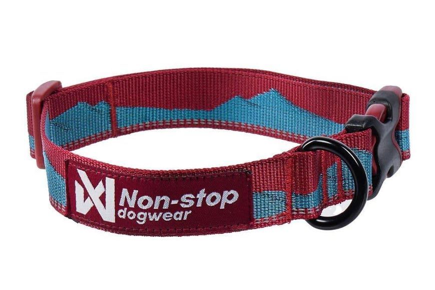 Ошейник для собак Trail quest collar Non-stop dogwear Бордовый с синим S 40465 фото