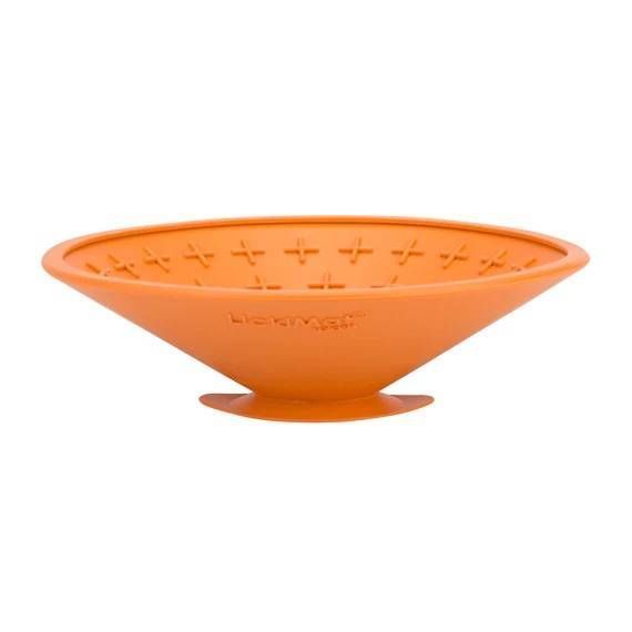 Лизальний килимок антистрес для собак LickiMat Splash Orange, для купання та догляду, на присосках 27770 фото