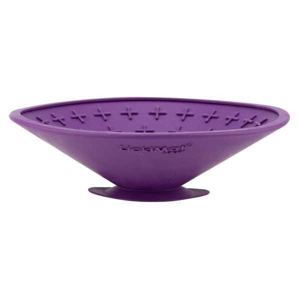 Лизальний килимок антистрес для собак LickiMat Splash Purple, для купання та догляду, на присосках 27771 фото