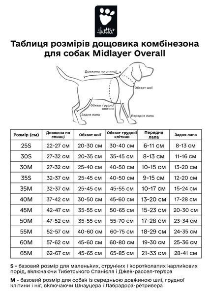 Утеплений комбінезон для собак Hurtta Midlayer Overall 25S Сірий 31442 фото