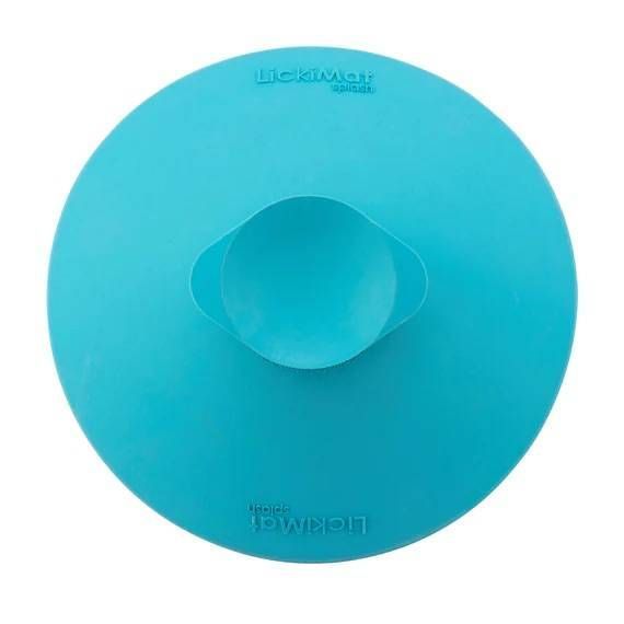 Лизальний килимок антистрес для собак LickiMat Splash Turquoise, для купання та догляду, на присосках 27772 фото