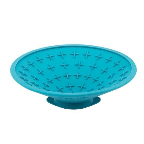 Лизальний килимок антистрес для собак LickiMat Splash Turquoise, для купання та догляду, на присосках 27772 фото