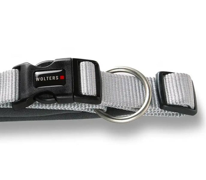 Нашийник для собак пом'якшений Wolters Professional Comfort -1 20-24 см / 15 мм Сріблястий 29686 фото