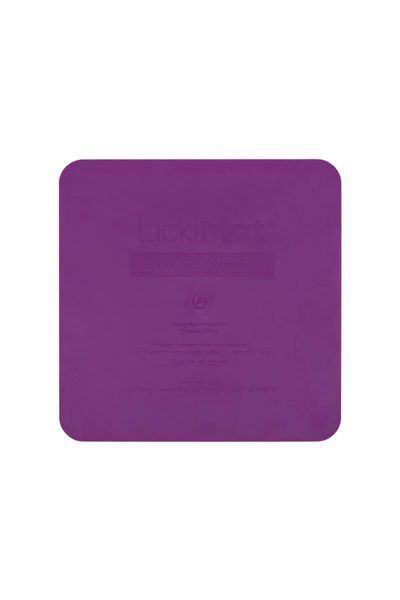 Лизальний килимок антистрес для кішок LickiMatster Purple 30354 фото