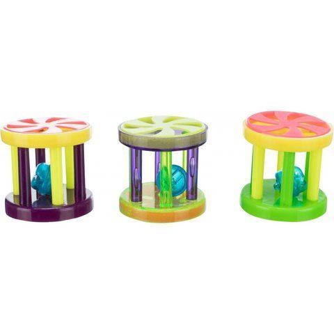 Іграшка Trixie Ball and Roll для котів м яч та валик з брязкальцем 4,5 см 793 фото