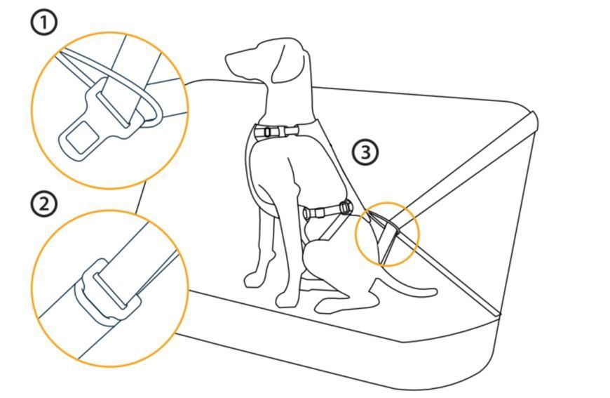 Автошлейка для собак Ruffwear Load Up&trade; XXS 33-43 см Синий 30842 фото