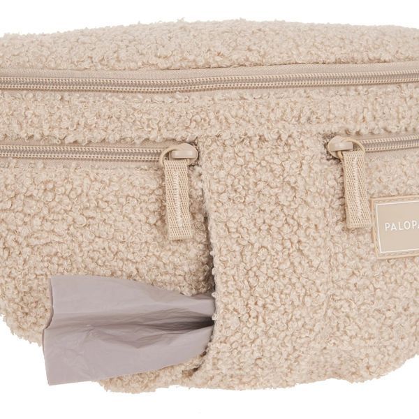 Поясная сумка-бананка для лакомств та аксессуаров собак Palopa Emma Teddy-Fleece Бежевый 45521 фото