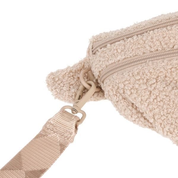 Поясная сумка-бананка для лакомств та аксессуаров собак Palopa Emma Teddy-Fleece Бежевый 45521 фото